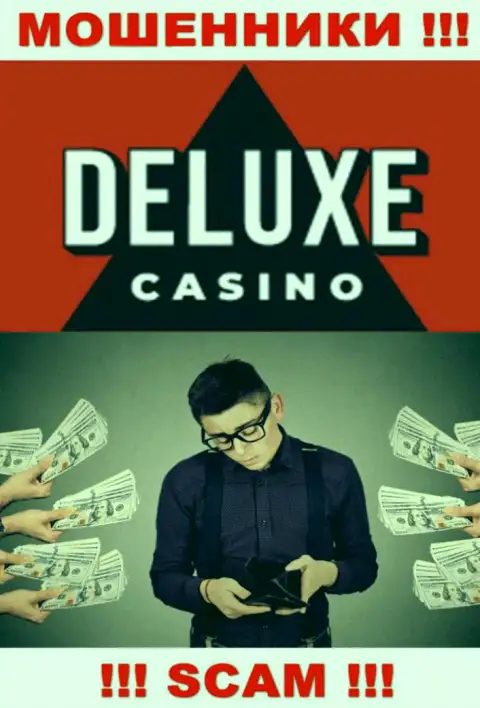 Если вдруг Вас развели на финансовые средства в брокерской организации Deluxe Casino, то тогда пишите жалобу, Вам постараются помочь