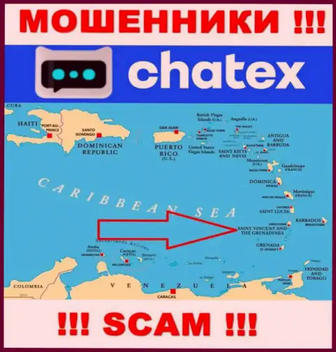 Не верьте интернет-мошенникам Chatex, потому что они зарегистрированы в офшоре: Сент-Винсент и Гренадины