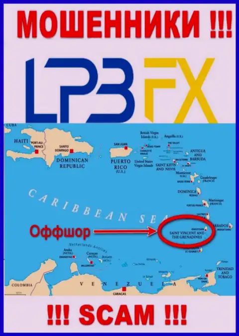 LPBFX Com свободно обманывают, так как разместились на территории - Saint Vincent and the Grenadines