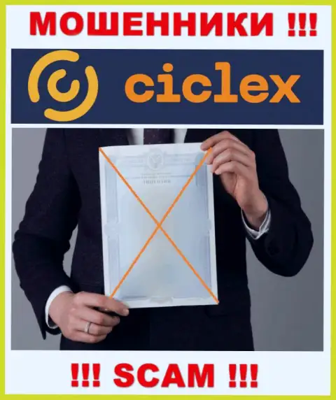 Данных о лицензии организации Ciclex у нее на официальном web-сервисе НЕ ПРИВЕДЕНО