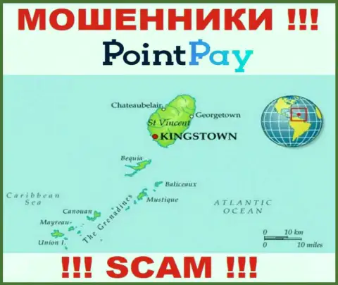 Поинт Пей - это интернет мошенники, их адрес регистрации на территории St. Vincent & the Grenadines