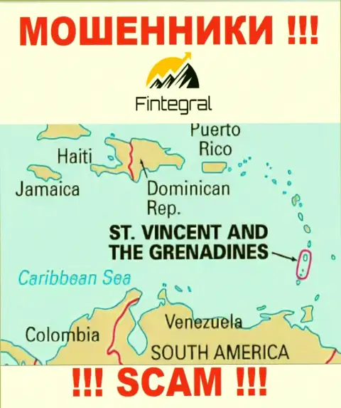 St. Vincent and the Grenadines - здесь зарегистрирована мошенническая контора Финтеграл