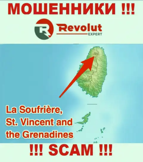 Контора РеволютЭксперт Лтд это мошенники, обосновались на территории St. Vincent and the Grenadines, а это офшор
