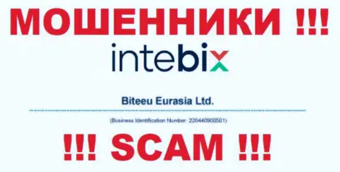 Как представлено на официальном web-портале махинаторов BITEEU EURASIA Ltd: 220440900501 это их рег. номер