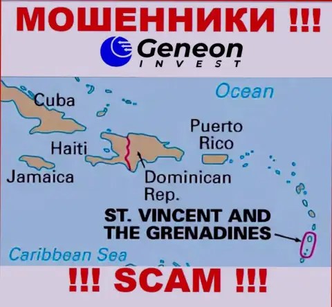 Geneon Invest расположились на территории - St. Vincent and the Grenadines, остерегайтесь работы с ними